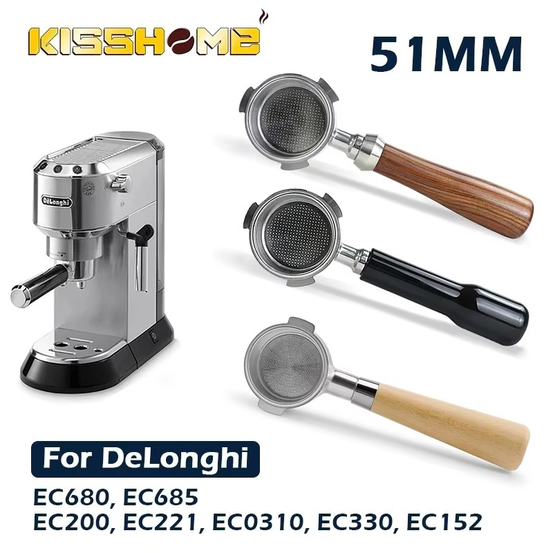 Delonghi Espresso Magnifica - Portafilter bawah kopi 51MM, Aksesori mesin