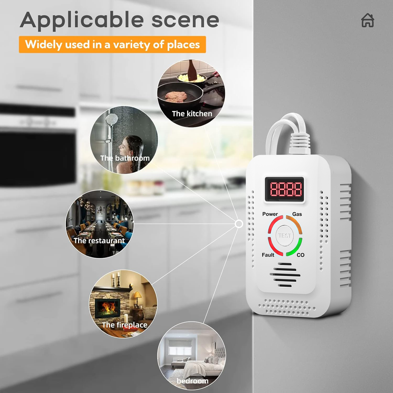 Detektor Karbon Monoksida CO D - Kitchen Appliances Video ulasan dan harga