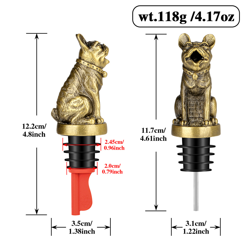 Botol anggur Bulldog Perancis  - Kitchen Appliances Garage ulasan dan harga